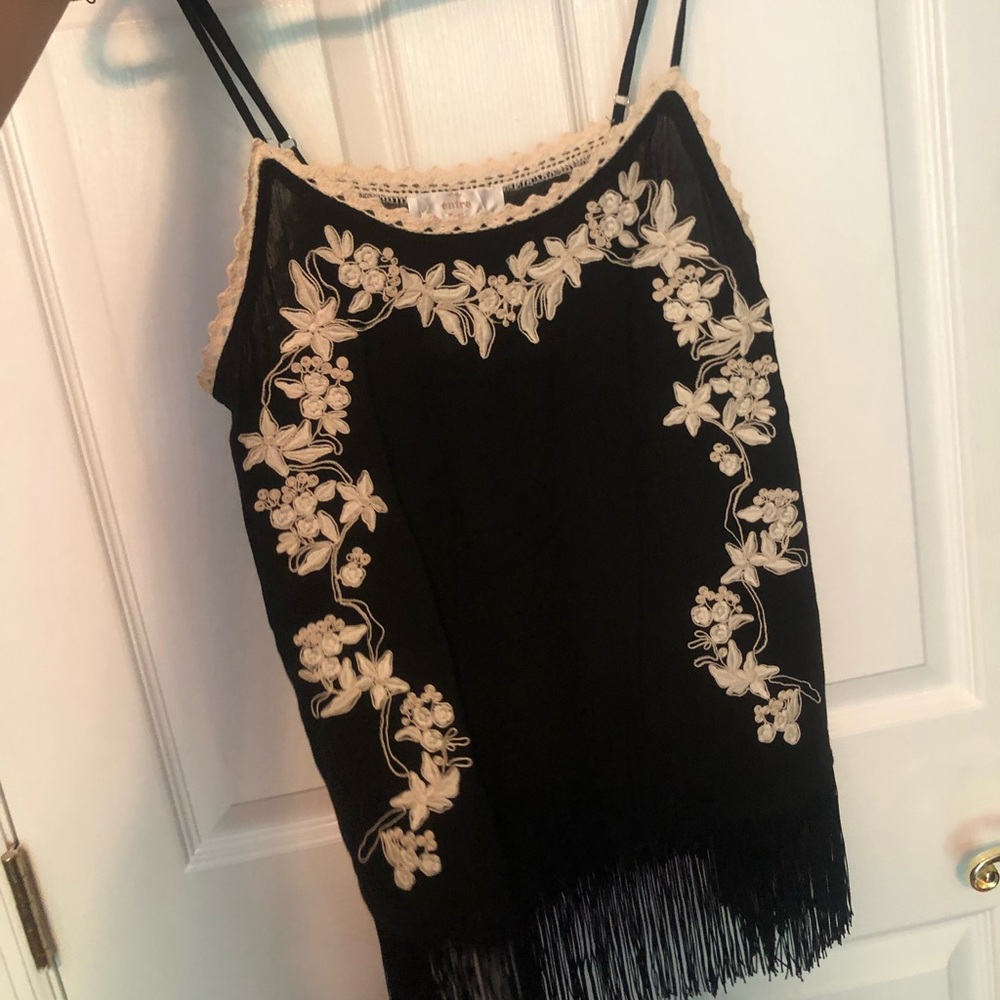 Black and tan tank top